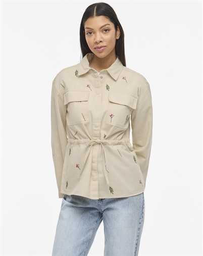 Vila - VIDeny Embroidery Jakke - Birch